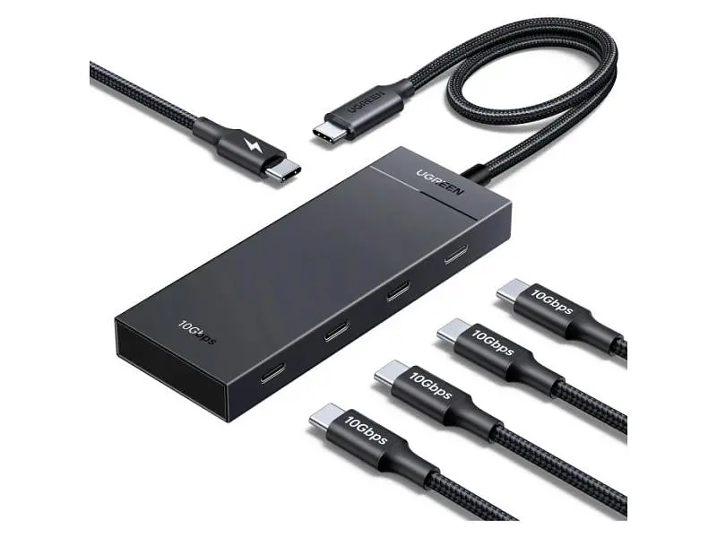 USB-хаб UGREEN CM806 5-in-1 Port Black (55334)
