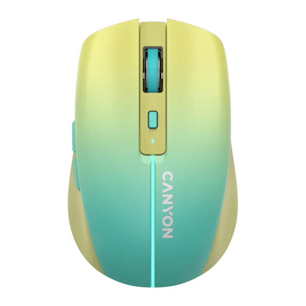Мышка Canyon MW-44 LED Rechargeable Wireless/Bluetooth Yellow Blue (CNS-CMSW44UA) - фото 3