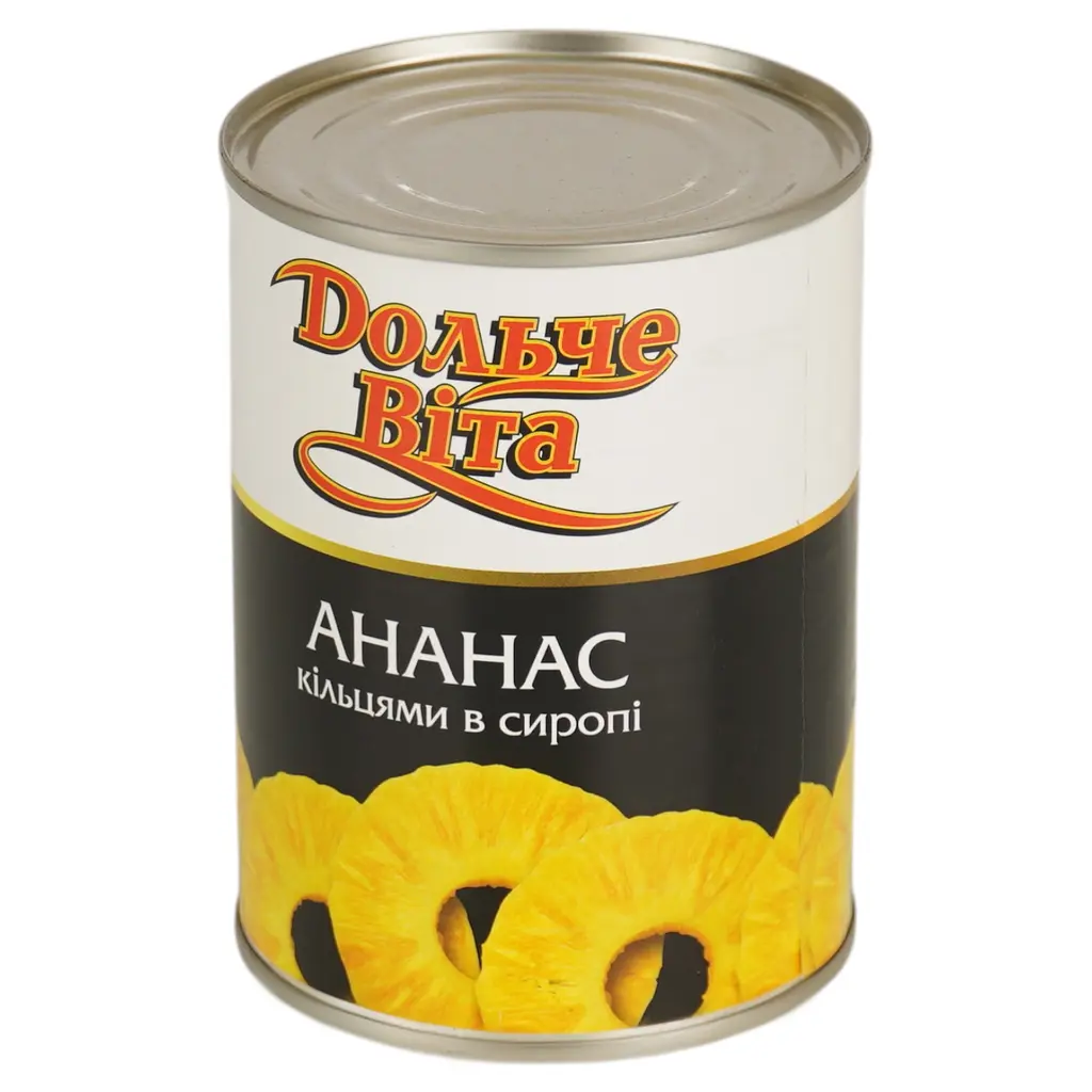 Ананас Dolce Vita кольцами в сиропе 580 мл. - фото 3