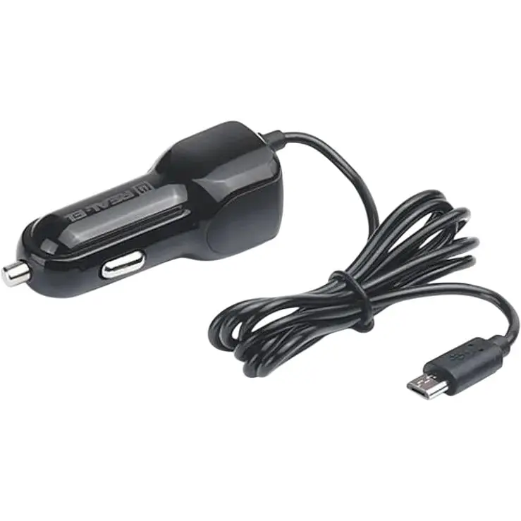 Автомобільний зарядний пристрій Real-El CA-15 (2USB, 2.1A) Black + кабель microUSB - фото 7
