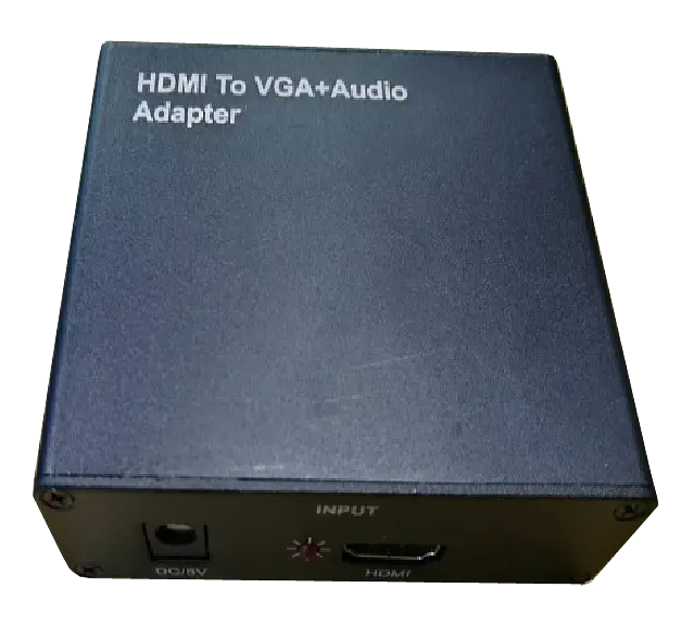 Конвертер HDMI (папа) - VGA (мама) + Audio Adapter, Black, 4K/2K - фото 2