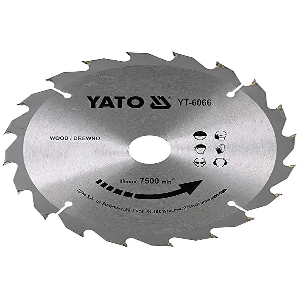 Диск пильный победитовый по дереву Yato 205х18х3.2x2.0мм 24 зубца (YT-6066) - фото 2