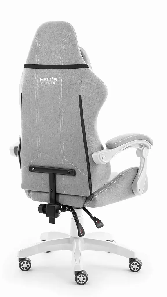 Компьютерное кресло Hell’s HC-1014 Grey-White ткань - фото 4