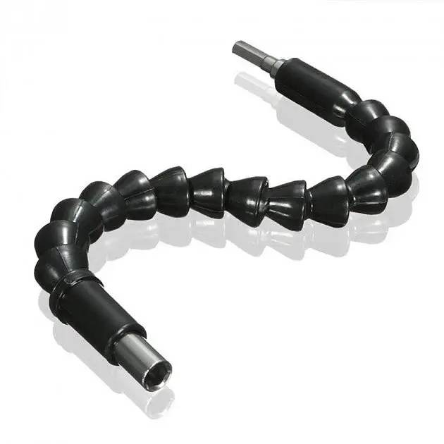 Подовжувач гнучкий для викрутки та дриля Snake Bit 30 см чорний - фото 4