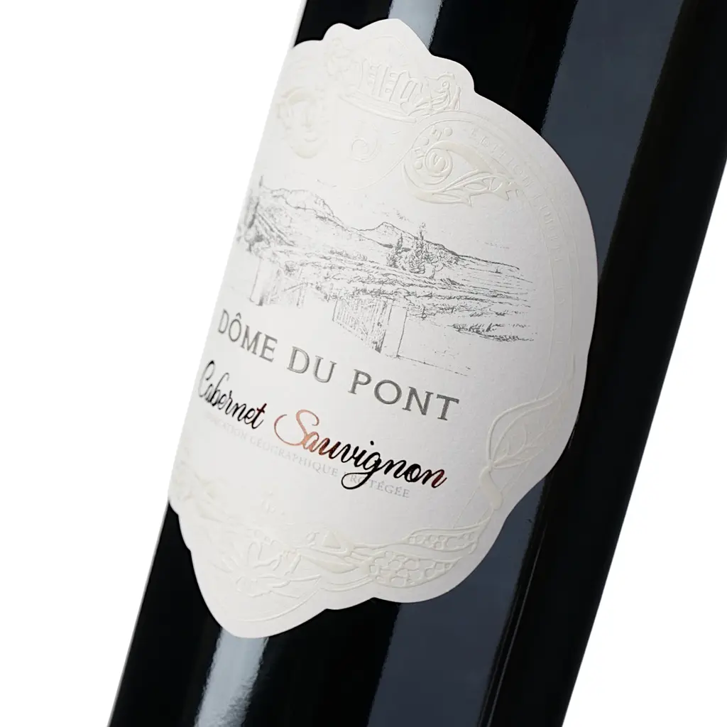 Вино Dome du Pont Cabernet Sauvignon Rouge IGP Pays D'Oc, червоне, сухе, 0,75 л - фото 5