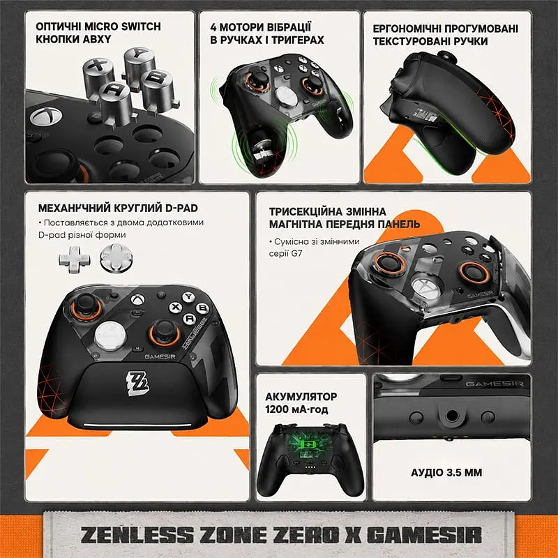 Ігровий контролер геймпад GameSir G7 Pro Zenless Zone Zero Edition Wireless Gamepad - фото 8