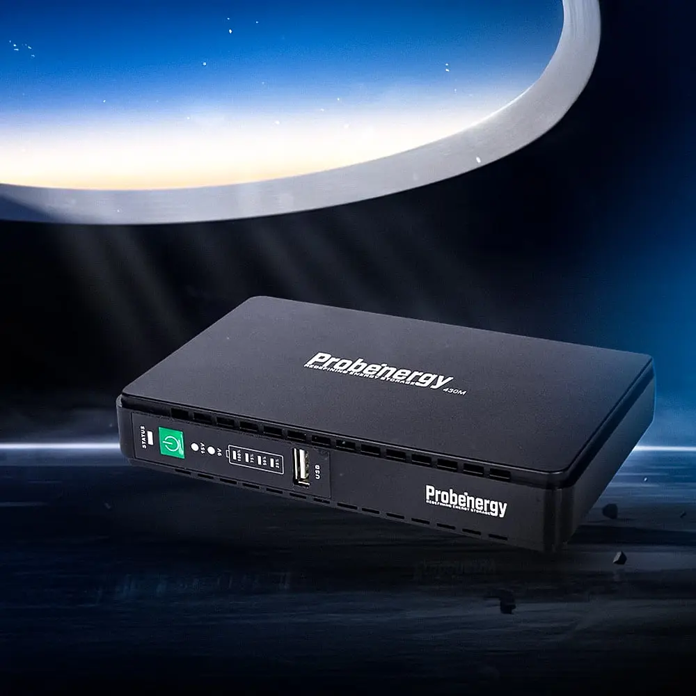 Джерело безперебійного живлення Mini UPS Probenergy DC-30WA 8800mAh 5V/9V/12V/15V, Li-ion 4*2.2Ah, для роутера і медіаконвертера (42-00160) - фото 8