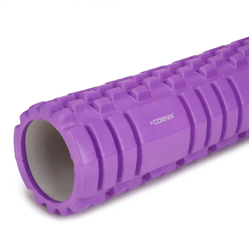 Массажный ролик Cornix EVA 45 x 14 см (валик, роллер) XR-0042 Violet - фото 3
