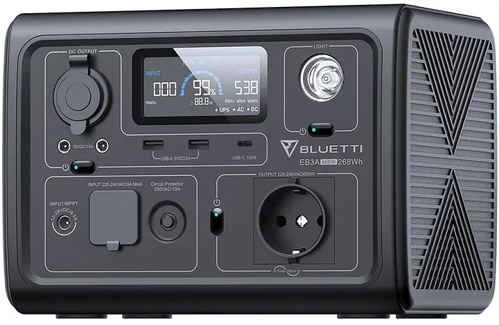 Зарядна станція Bluetti EB3A 268Wh 600W - фото 4