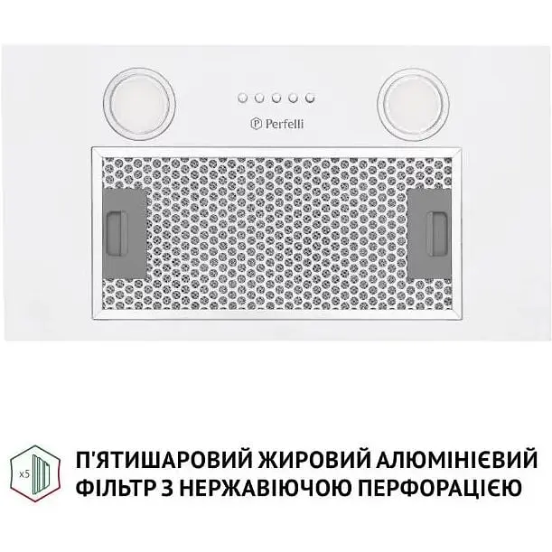 Витяжка вбудована Perfelli BI 5252 WH 700 LED - фото 6