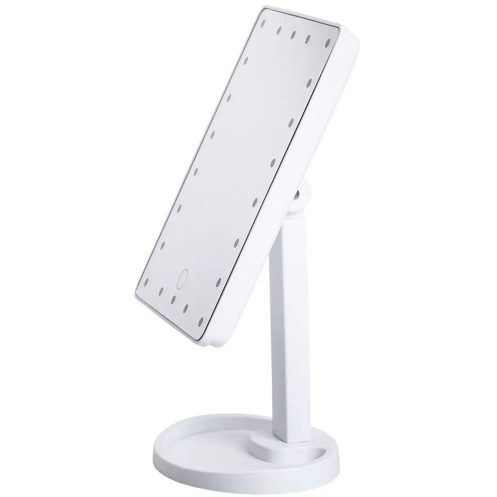 Косметичне дзеркало з LED-підсвіткою 22 світлодіоди, білий Yiwu HP-10-4AW - фото 4