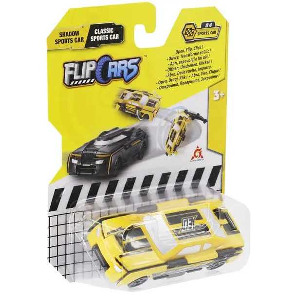 Машинка-трансформер Flip Cars 2 в 1 Спорткари Чорний спорткар і Класичний спорткар EU463875B-04 - фото 4