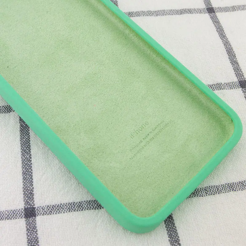 Чохол Silicone Case Square Full Camera Protective (AA) NOLOGO для Apple iPhone 7/8/SE (2020) (4.7) Зелений / Spearmint - фото 3