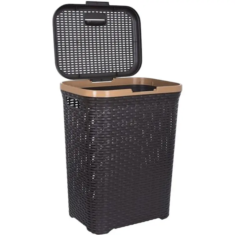 Корзина для белья Violet House Ротанг Coffee коричневая 55 л (0726 Роттанг COF 55 л) - фото 2