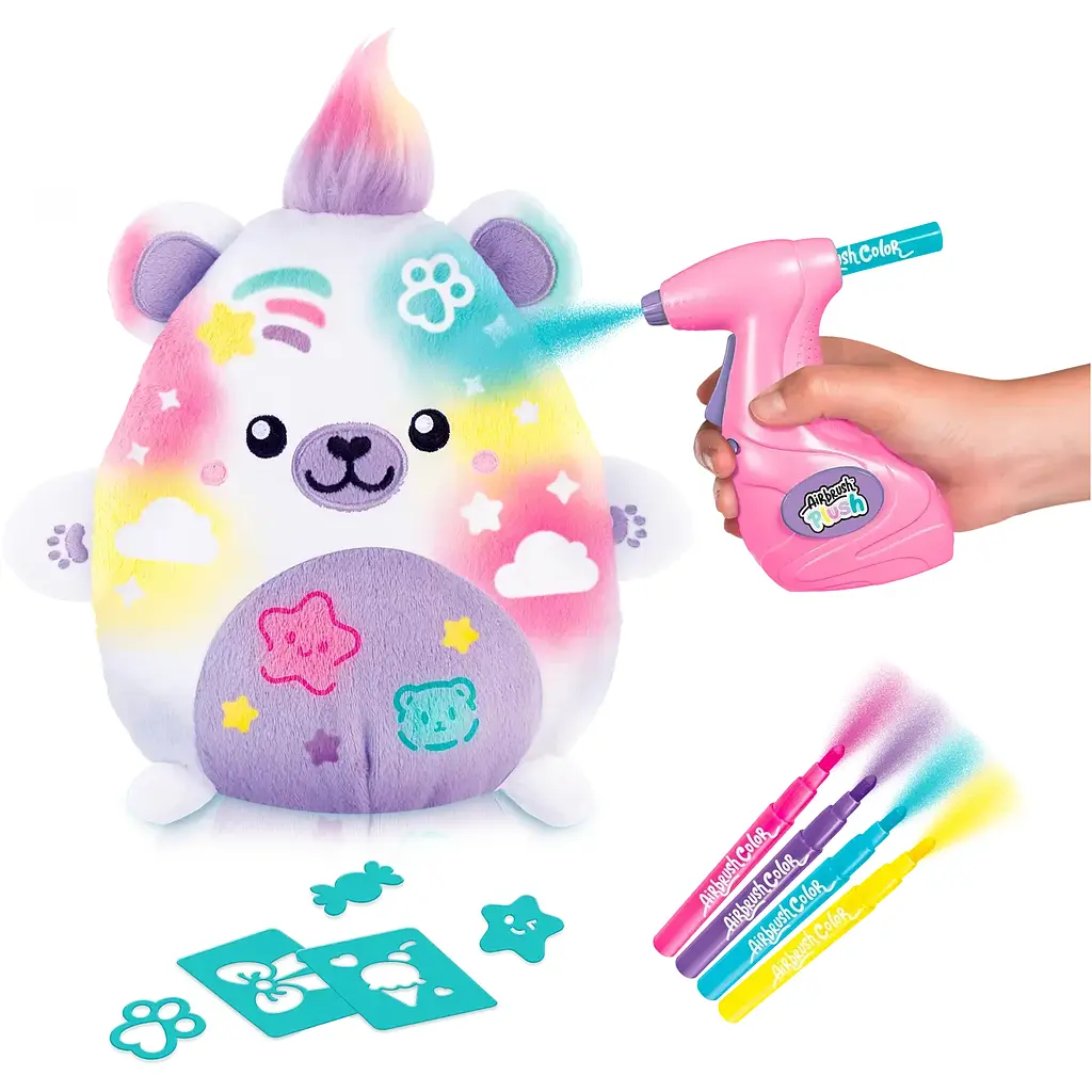 Набір для творчості Canal Toys Airbrush Plush Kawaii Ведмежа (AIR067) - фото 10