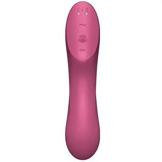 Вакуумний стимулятор із вібрацією Satisfyer Curvy Trinity 3 Червоний - фото 4