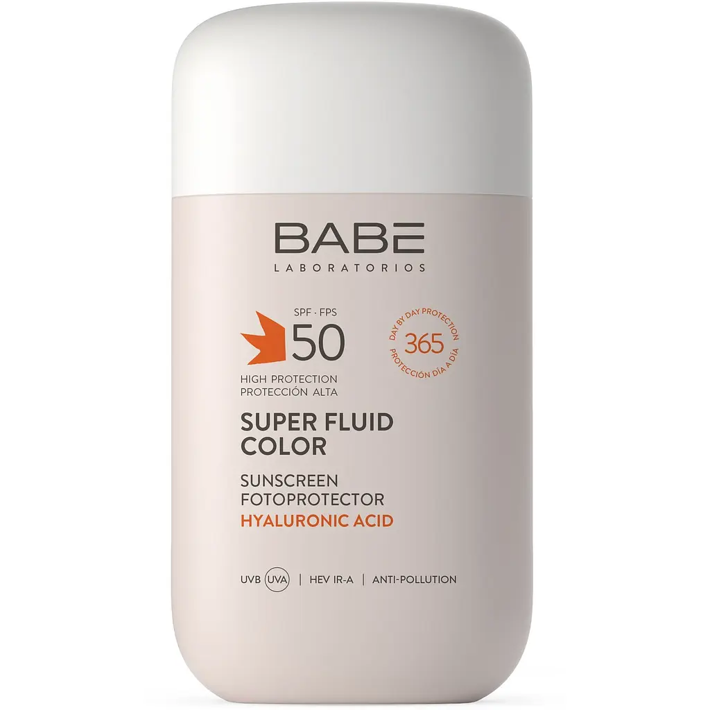Сонцезахисний флюїд для обличчя BB з тонуючим ефектом Babe Laboratorios Sun Protection SPF 50, 50 мл (8436571631114) - фото 3