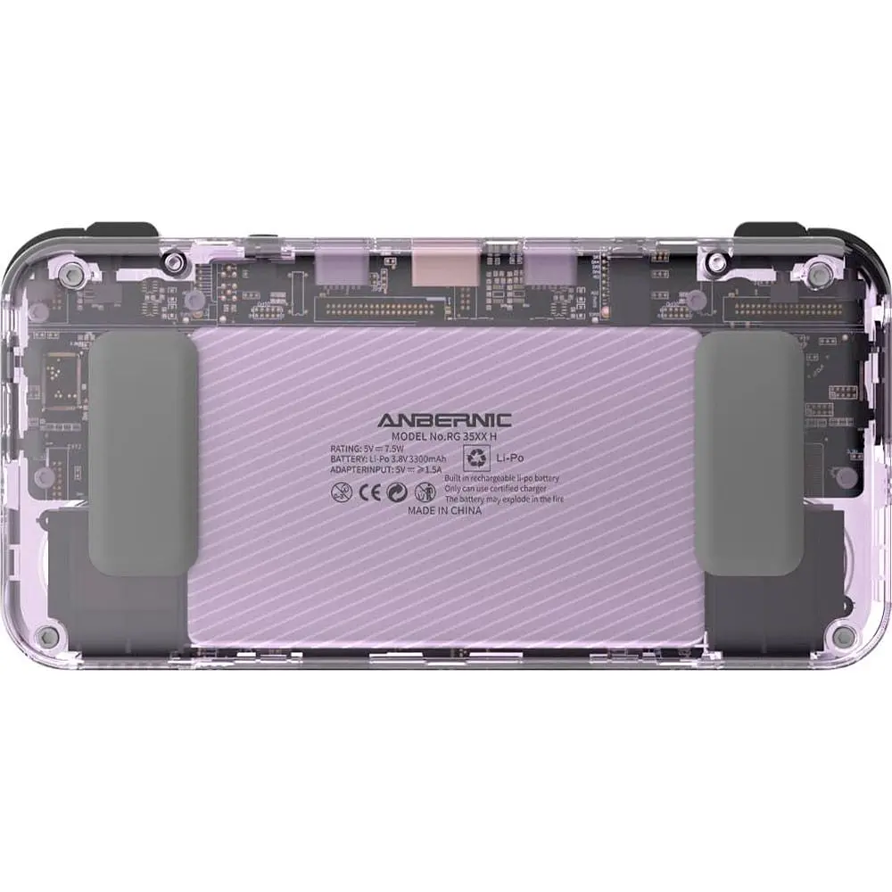 Ретро игровая приставка Anbernic RG35XX H 64GB Transparent Purple [102941] - фото 3
