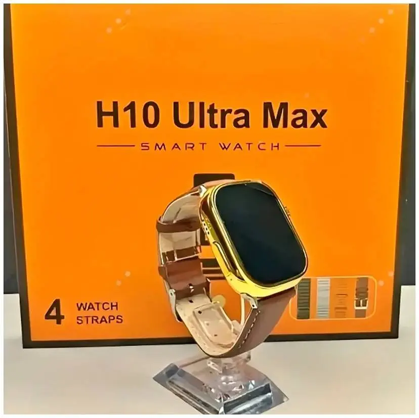 Смарт-годинник Smart Watch H10 Ultra набір з 4 ремінцями Gold (17643-hbr) - фото 2
