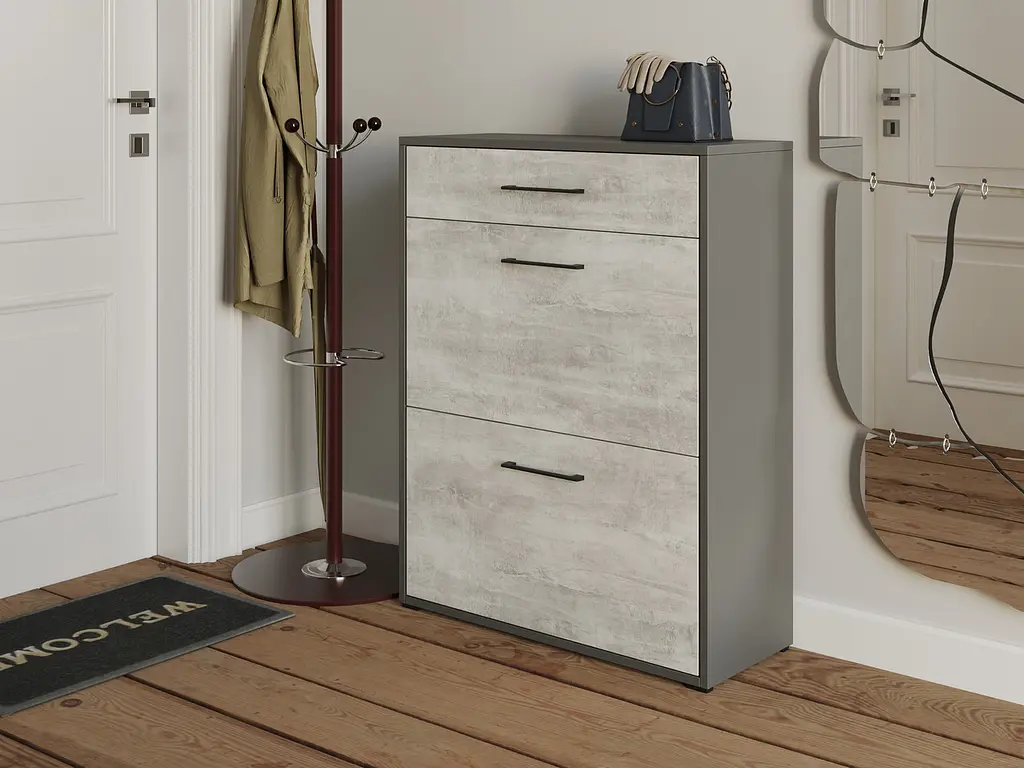 Полиця для взуття Flamecame на 3 шухляди з ДСП FT-7 - фото 5