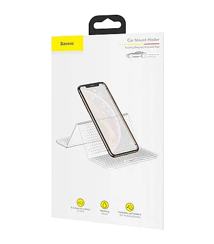 Автомобільний антиковзний килимок Baseus Folding Bracket Antiskid Pad SUWNT-02 Transparent - фото 3