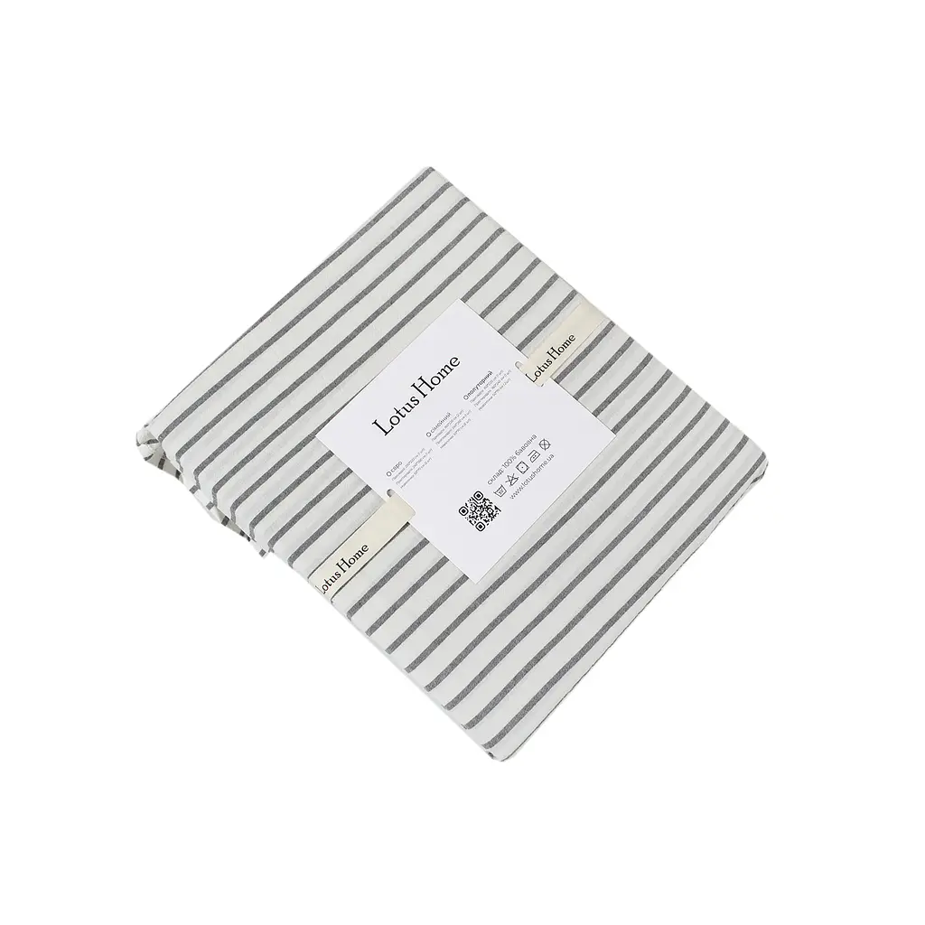 Постельное белье Lotus Home - Timeless антрацит семейный - фото 8