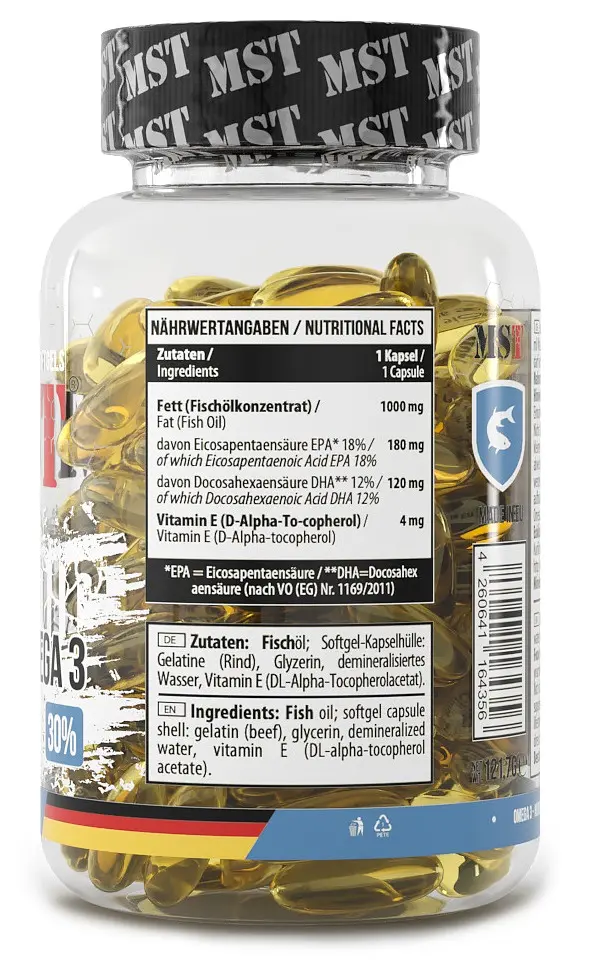 MST Північна Омега 3 з Вітаміном Е DHA 120 EPA 180 - 90 софтгель MST Nutrition - фото 2