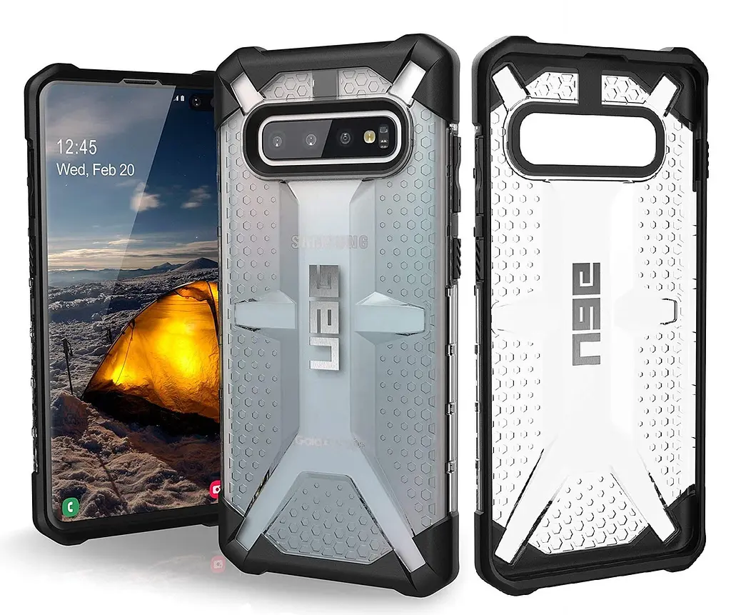 Чохол прозорий протиударний UAG Plasma для Samsung Galaxy S10 Plus (6.4") Ice - фото 7