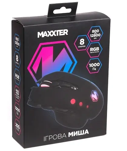 Миша McG-9B-I825, Black, USB, оптична (сенсор Instant A825+D26) Maxxter teh0028153 - фото 5