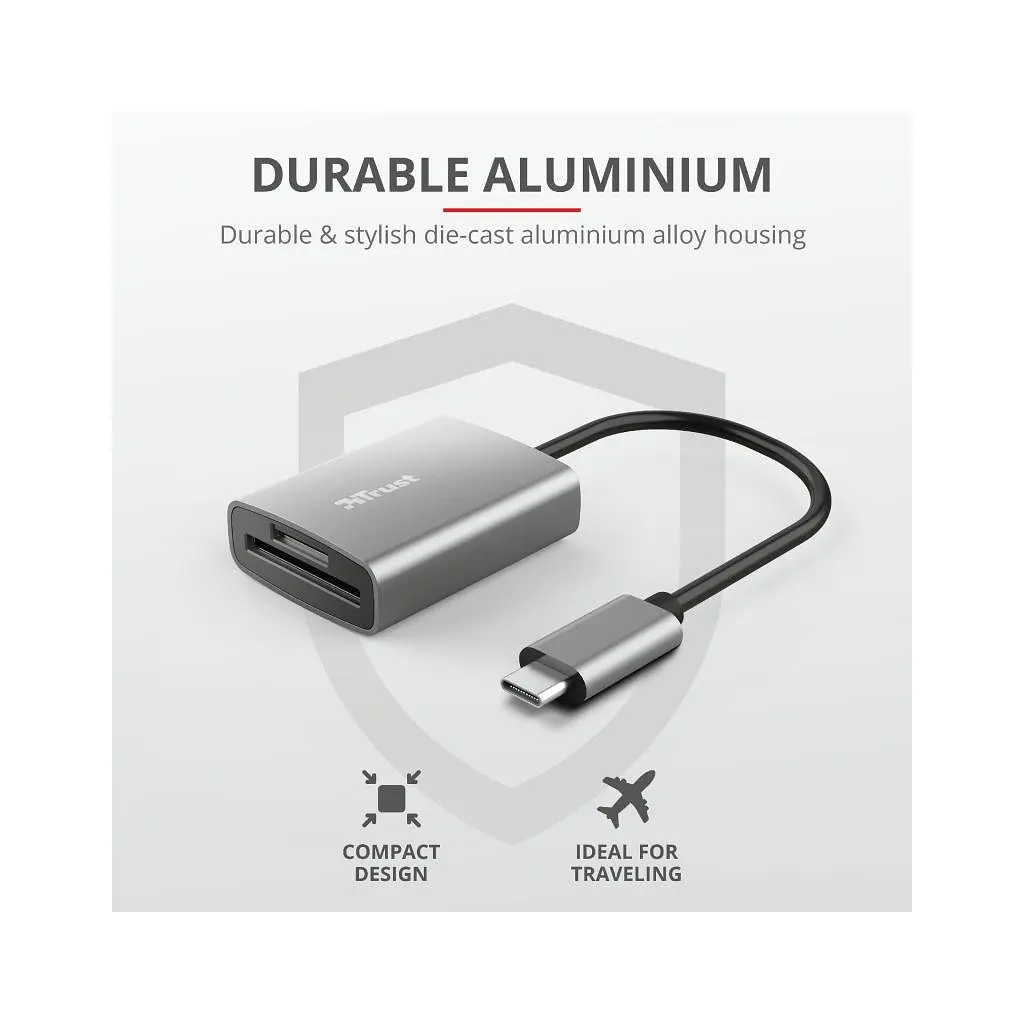 Зчитувач флеш-карт Trust Dalyx Fast USB-С Card reader (24136) - фото 9