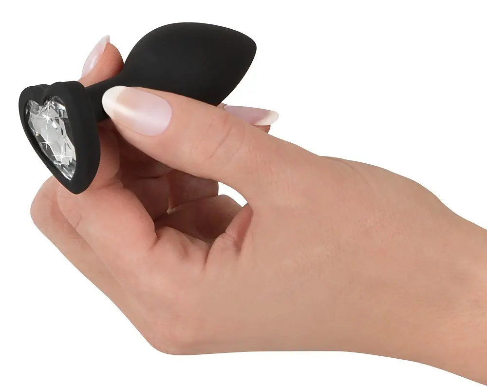 Анальная пробка Silicone Butt Plug 7.3 см (чорний) - фото 6