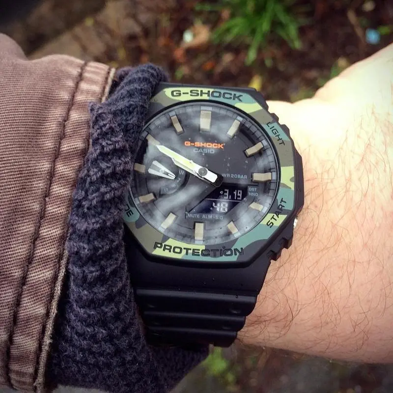 Годинник чоловічий протиударний Casio G-Shock GA-2100SU-1AER з полімерним ремінцем - фото 10