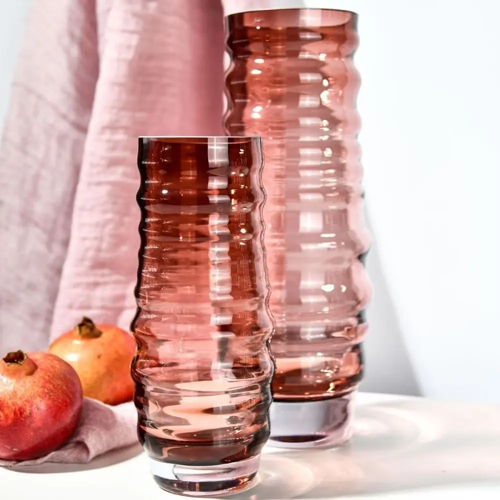 Ваза Krosno Casual бордовая h25 см (921327) - фото 2