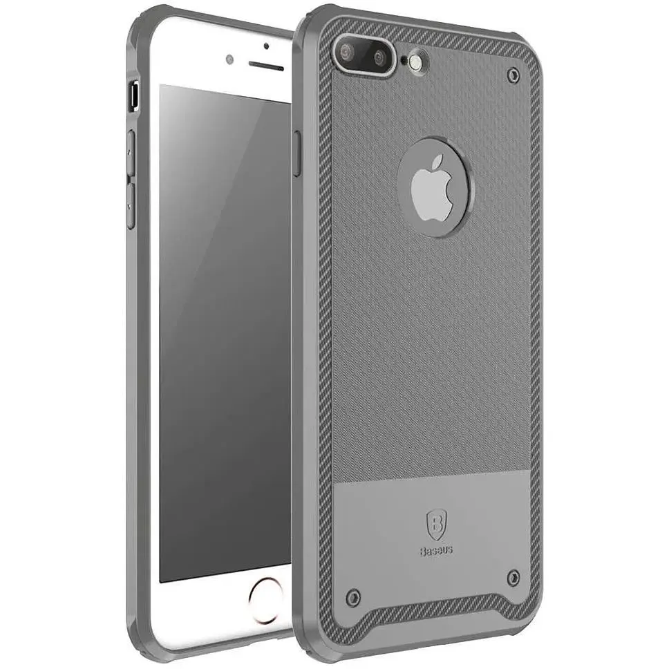 Чехол-накладка Baseus Shield Case iPhone 7 Plus Grey - фото 7