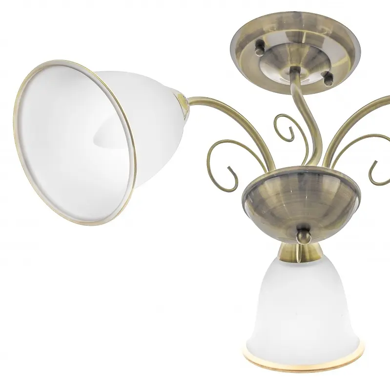 Люстра потолочная Brille классическая в зал E27 60W BZ (LK-575C/3) - фото 2