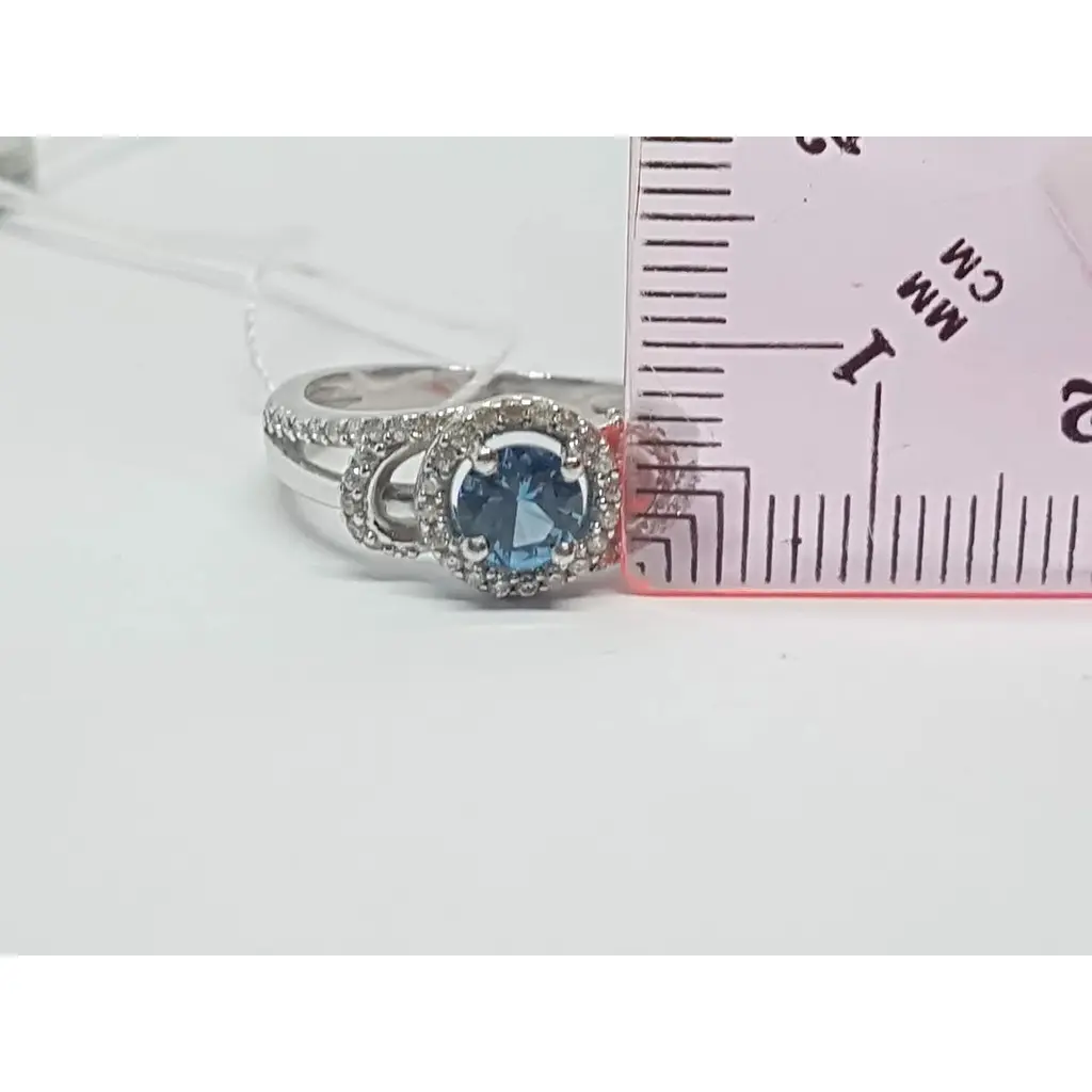 Серебряное кольцо Агни Сьюпремо с кварцем и фианитами. 1525/1Р-QLB 16 - фото 5