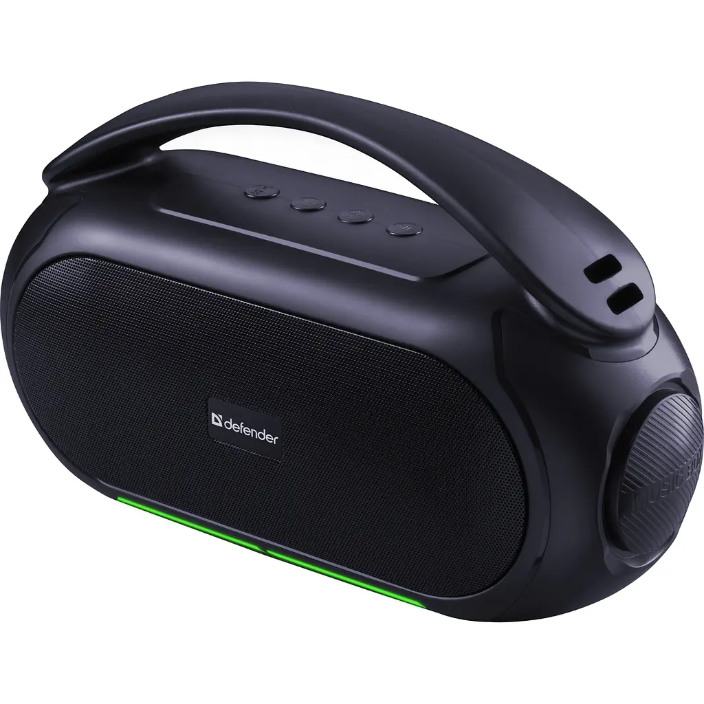 Акустична система 1.0 Defender Beatbox 12, 12Вт, Bluetooth/RGB/FM/USB/TF/MIC/ чорна - фото 3
