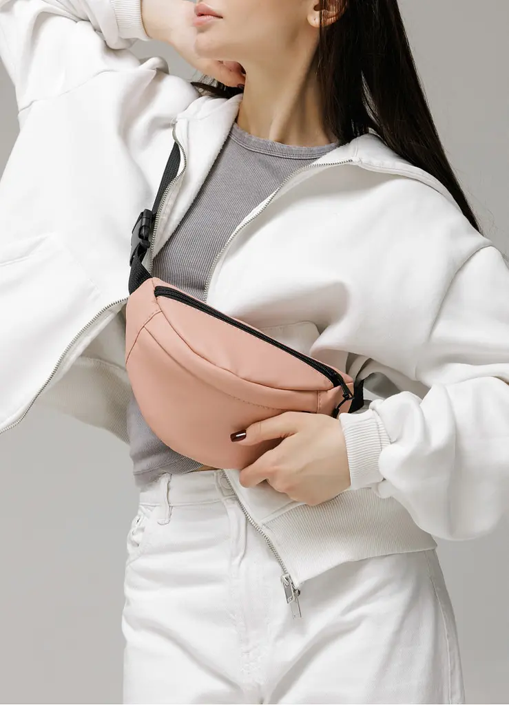 Поясна сумка бананка Sambag Urban SKH пудра 24 х 15 х 8 см (85151006) - фото 5