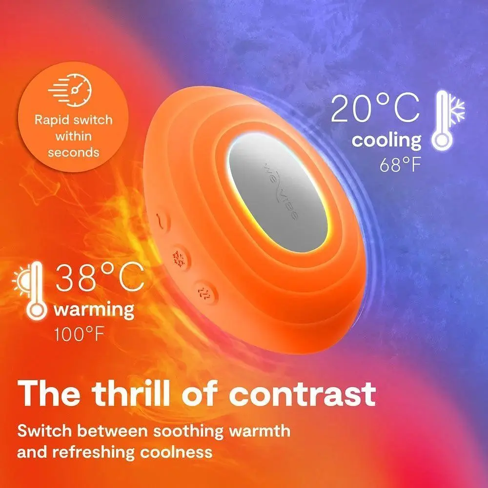 Вібратор We-Vibe Temp Tangerine для клітора - фото 8