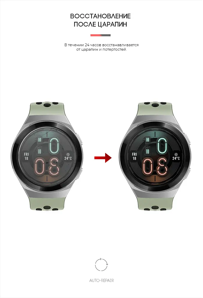 Гідрогелева плівка на годинники HUAWEI Watch GT 2e ArmorStandart захисна плівка для смарт годинників прозора (ARM59815) - фото 3