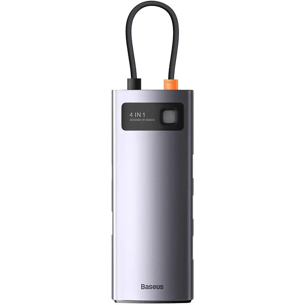 USB-хаб Baseus Metal Gleam Series 4-in-1 (WKWG070013) [96272] - фото 2