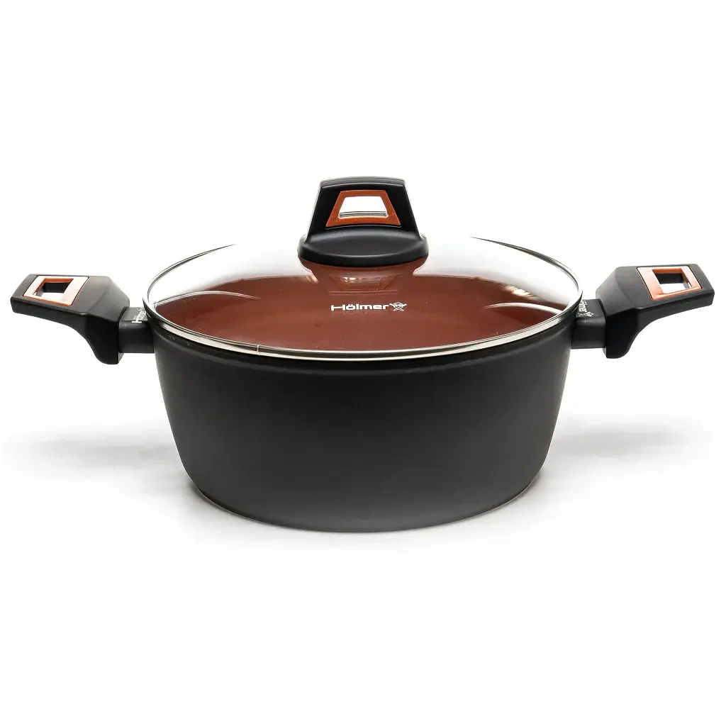 Каструля Hölmer кована з кришкою CR-1342-SBMCL Carrot 4,2 л (CR-1342-SBMCL Carrot) - фото 2