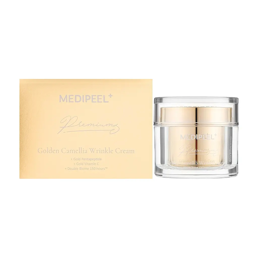 Крем для обличчя Medi-Peel Peptide 9 Premium Gold Camellia Wrinkle Cream 50 мл (8809941822175) - фото 2