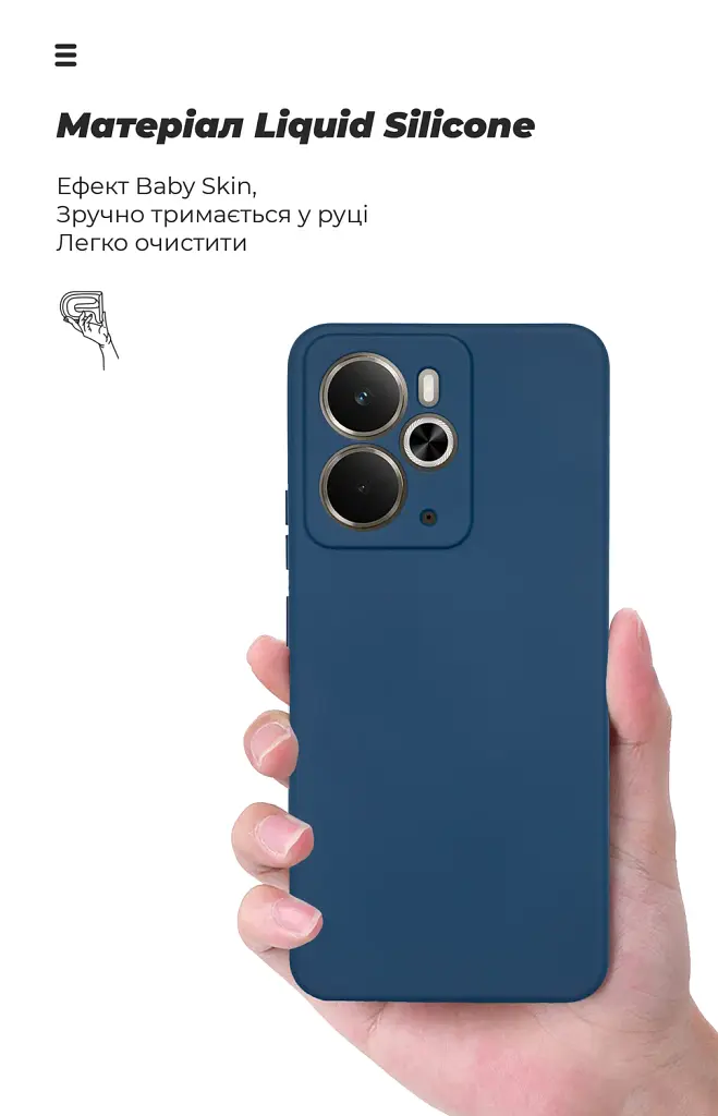 Чохол ArmorStandart ICON для Realme 14 5G Camera cover Dark Blue - фото 7