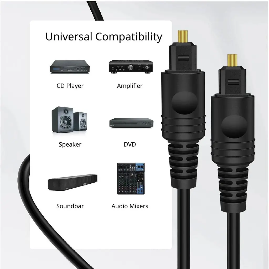 Оптичний кабель TNP Toslink S/PDIF 10,5 м для ТВ і саундбарів - фото 3