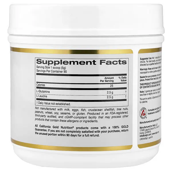 Глютамін L-Glutamine + L-Leucine 450 g CGN vit0006100 - фото 2