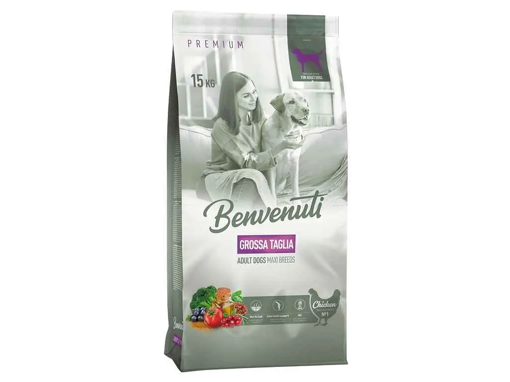 Корм для собак BENVENUTI 15кг (Сухий) GROSSA TAGLIA для дорослих собак великих п