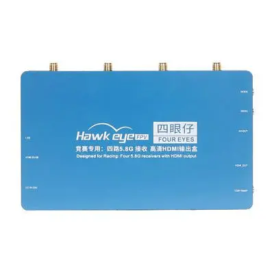 Відеоприймач (VRX) Hawkeye 4 eyes 5.8G 4CH in 1 HDMI AV output box (H4E4) - фото 4