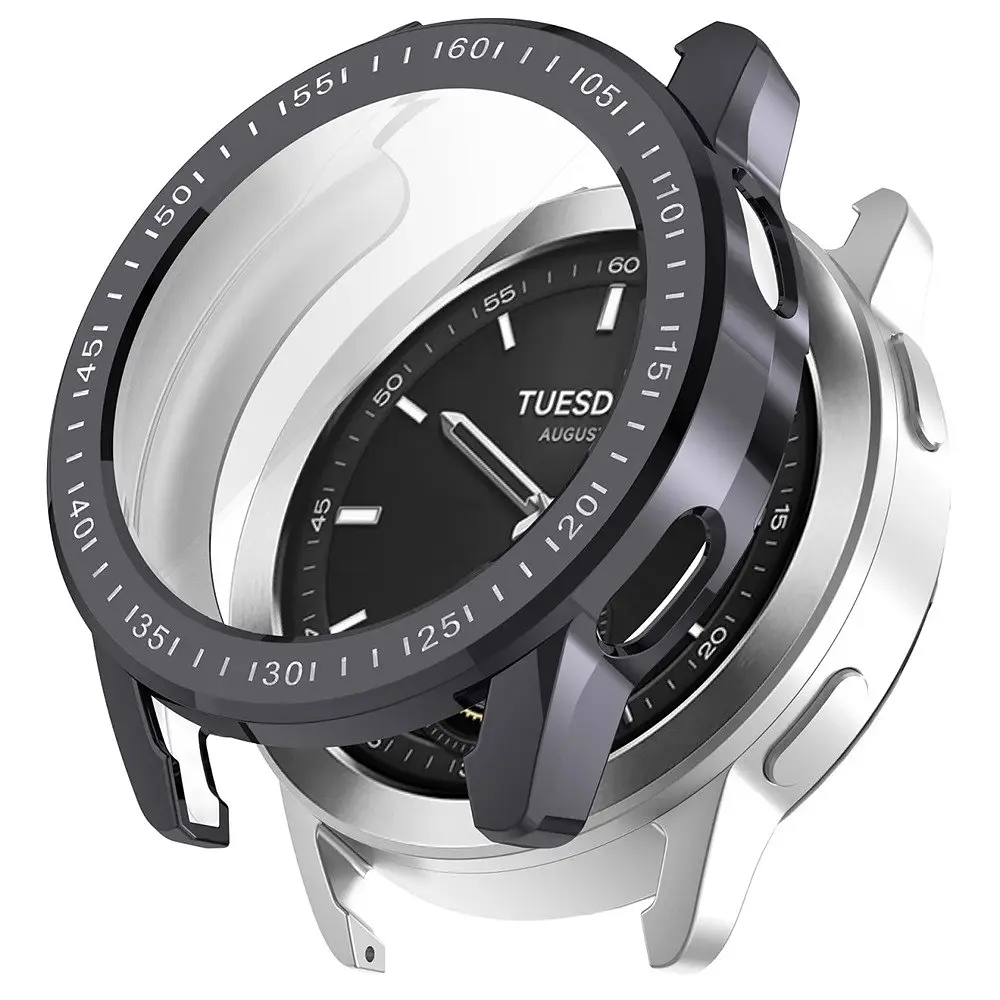 Захисний чохол Tamister для смартгодинника Xiaomi Watch S3 з плівкою темно-сірий - фото 3