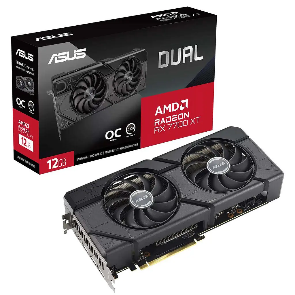 Видеокарта Asus Dual Radeon RX 7700 XT OC Edition (90YV0JZ0-M0NA00) - фото 12